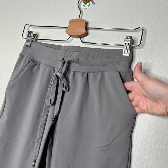 Buff Bunny Womens Gray Jogger active Pants With Drawstring Waist & Pockets - Picture 5 of 12